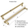khtumeware Appliance Pulls Champagne Bronze 18 Inch(457mm) Center to Center