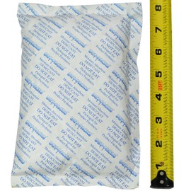 Dry-Packs Absorbent Industries Silica Gel 448Gr.Tyvek in Tyvek Rechargeable Dehumidifier Absorbs Moisture 448 Gram 1PK, White