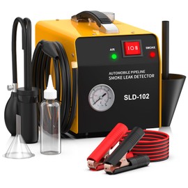 Smoke Machine Automotive with Built-in Air Pump and Pressure Gauge, Professional Vehicle Leak Diagnostic Detector Tools for Leaks Test in Vacuum,Fuel,EVAP & Pipe System (Oil Not Included)