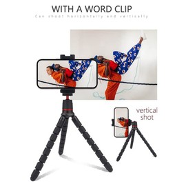 Aswalling Flexible Universal Live Broadcast Tripod Monopod Digital Camera DV Tripod Holder Stand Octopus for Action Cameras
