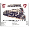 TIN SIGN " PENNSYLVANIA  RAILROAD SPECS "  for K4 #1361 Locomotive PRR TIN SIGN