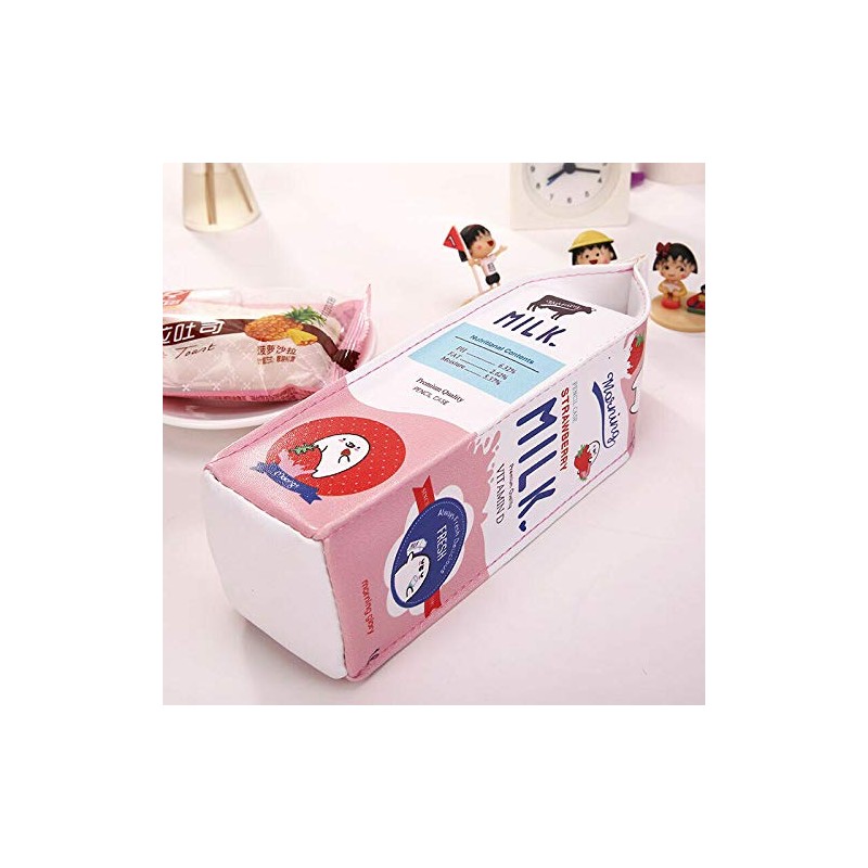 SUPERTOOL Pencil Case Candy Colors Cute Cartoon Waterproof Multicolor PU