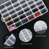 TIMESETL 2 x 36 Compartment Removable Clear Plastic Storage Boxes