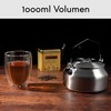 Hanseküche Stainless Steel Kettle 1L Portable Camping Kettle for Outdoor