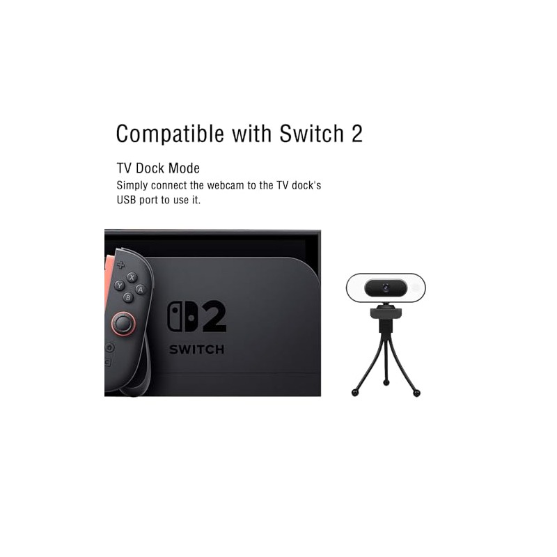 Cámara web 1080P con anillo de luz – Cámara de