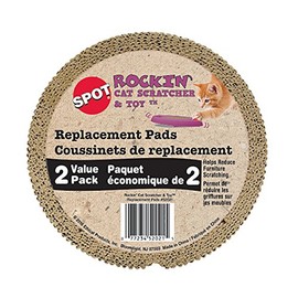 Ethical Pets Rockin' Insert Replacement Scratchers for Cat (2 Pack), 5.5"