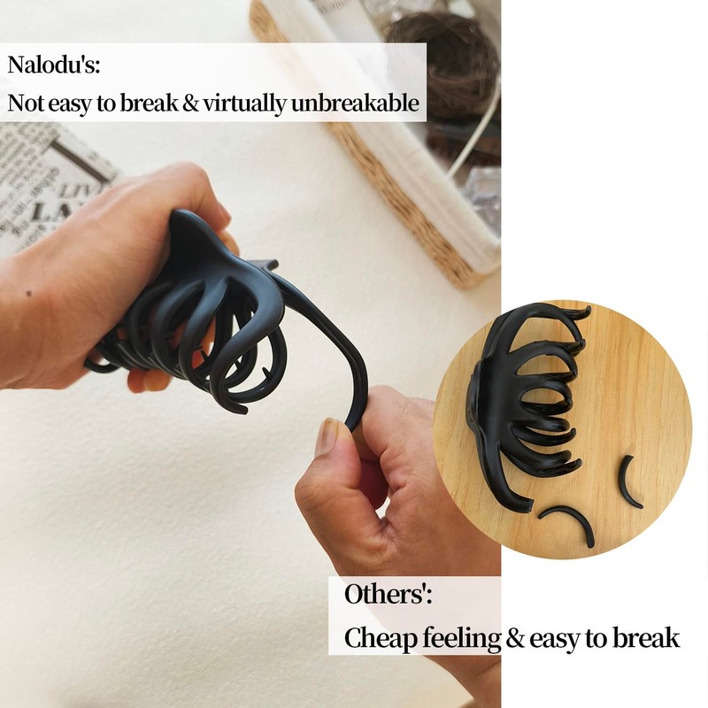 Nalodu 5 Inch Extra Large Claw Clips, 13 cm No
