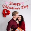 Happy Valentines Day Garland Banner, Heart Banner Garland Decorations, Valentines
