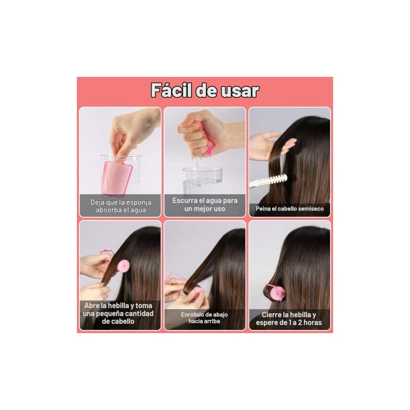 36 piezas de rodillos de espuma para el cabello -