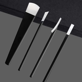 4 Pcs Pedicure Knife Set,Stainless Steel Pedicure Knife,Pedicure Knife Set,Pedicure Knife,Pedicure Nail Knife Set,Ingrown Toenail Knife Tools Foot Scraper Knife to Remove Dead Skin