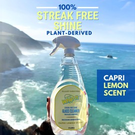 Whip-It Capri Lemon Streak Free Glass Surface Cleaner Spray - Multi-Surface Window Cleaner Spray for Tough Stains - 32oz