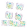 Baluue Luminous Sequin Nail Decorations Kit Butterfly Star Geometry Design