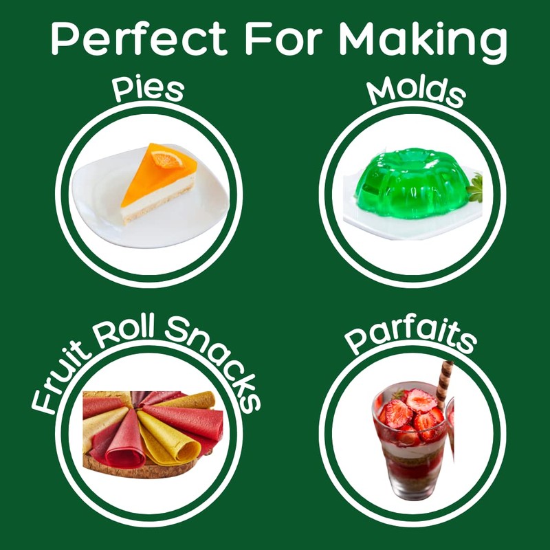 Simple Mixes Natural Gelatin Dessert, Lime, Kosher, 6 Pack of