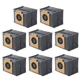 8 Pack Dust Bags for Eufy X10 Pro Omni & X8 Pro with Self-Empty Station Robot Vacuum Cleaner Bags, Robot Replacement Bag Accessories Part,Large Capacity