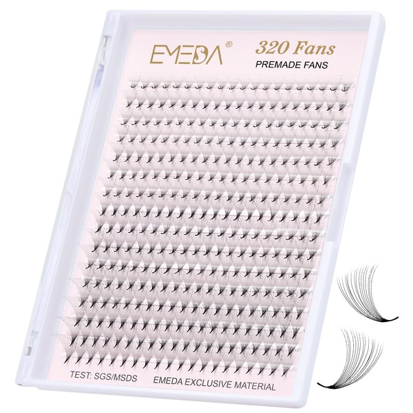 EMEDA 320 Fans Bulk Premade Lash Fans 12D 14D 16D