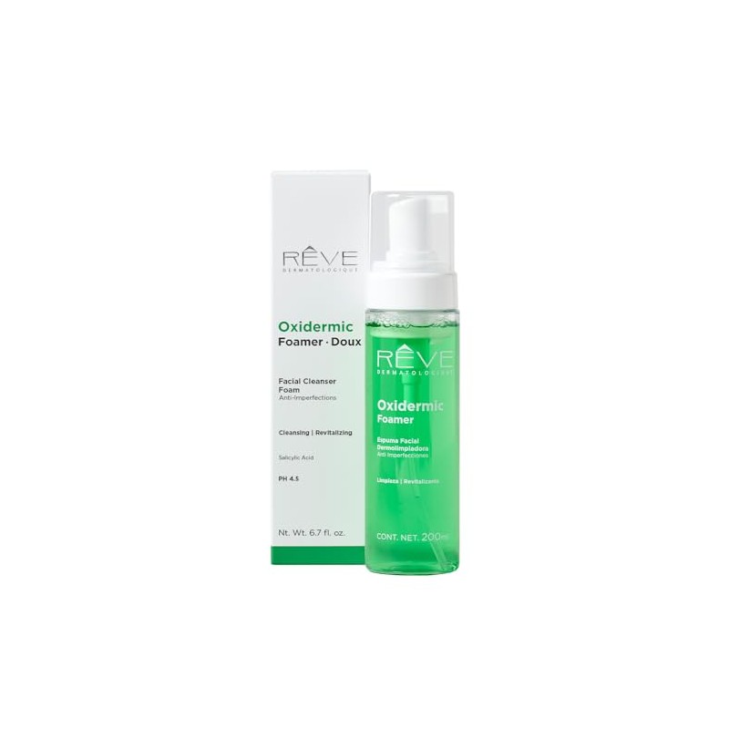 Reve Dermatologique |Espuma Dermolimpiadora Anti imperfecciones para piel grasa -