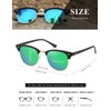 AEVOGUE Polarized Sunglasses For Women And Men Semi Rimless Frame