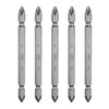 HARFINGTON 5pcs Magnetic Double Ended Screwdriver Bit 6.35mm PH2 4"