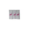 3Pack Flamingo Hand Towels 100% Cotton Embroidered Premium Luxury Summer
