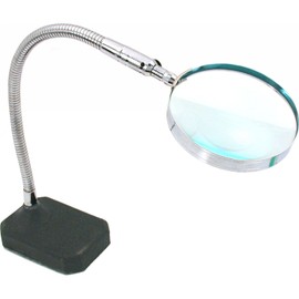 2x Flexible Desktop Magnifier Jewelers Hands Free Tool