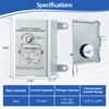 Saillong Attic Fan Thermostat Control, Replacement Thermostat with Adjustable Temperature