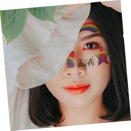 WOONEKY Realistic Body 15 Sheets Pride Day Sticker Decals Fashion Perfect for Beach Pool Clubs