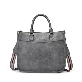 Maytopia DJ380 Women's Shoulder Bag, Handbag, Cross-Handbag, 2-Way Lightweight, Casual, Soft, For Work or School Commutes, Business, Men's, gray