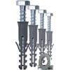 1STec 4 x M10 x 50 mm Strong Galvanised Satellite