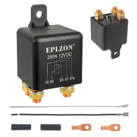 EPLZON 250A Continuous Duty Relay 250 Amp 12V DC 5 Pin SPST Automotive Power Starter Split Charge Relay for Truck Boat Marine RV Camper