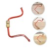 Gatuida 3Pcs Oil Air Compressor Aluminum Tube with Brass Valve