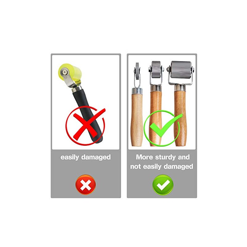 Car Sound Deadening Roller Tool Set - 3 Metal Installation
