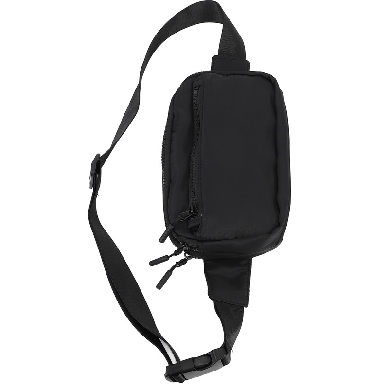 Waist Bag Double Layer Large Capacity Adjustable Strap Waterproof Nylon