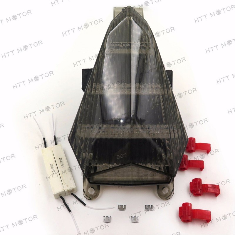 HTTMT MT046- Smoke Tail Light Compatible with 2006-2013 Yamaha YZF