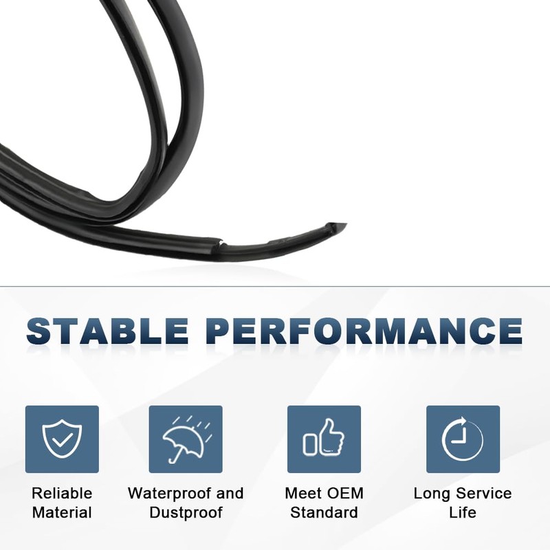 QCESEV Roof Drip Molding Strips Weatherstrip Compatible with Toyota Prius