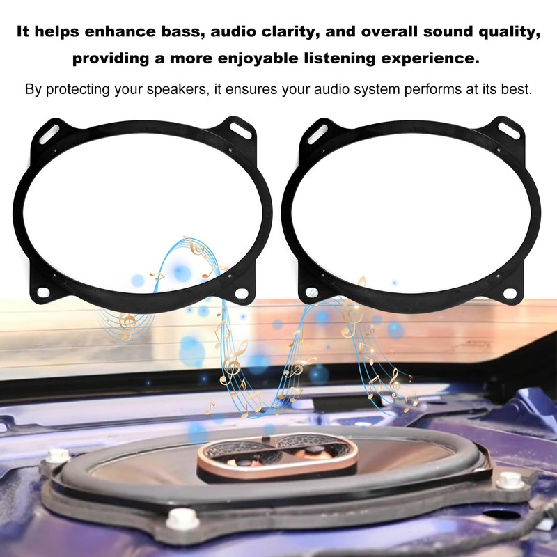 RYANSTAR RACING 6x9 inch Rear Deck Speaker Adapter Spacer Ring