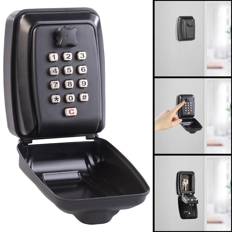Xcase Wall Key Safe: Key Safe with 12 Digit Number