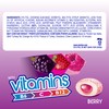 Mentos Gum with Vitamins, Sugar-Free Chewing Gum with Xylitol, Berry