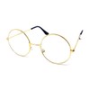 Adults Metal Frame Wizard Glasses with Clear Lens [Gold]