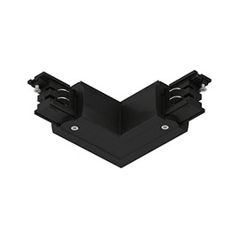 Paulmann 91374 ProRail3 Connector L Piece Outer 101 x 101 mm Max. 3,680 W Black Systems, Ceiling Rail, Metal, Plastic