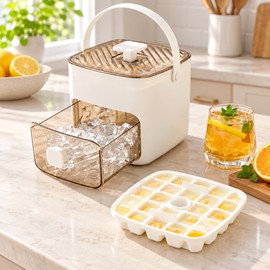 48-Grid Ice Cube Tray for Homemade Ice – Reusable One-Touch Easy Release Ice Mold for Everyday Kitchen and Freezer Use