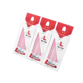 LSTYLE Dart Shafts: L-Shaft Silent - Spinning Nylon Dart Stems - Pink Slim 300 (Long/Medium)