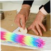 BESPORTBLE 4pcs Precut Shaggy Fabric Strips for DIY Projects for