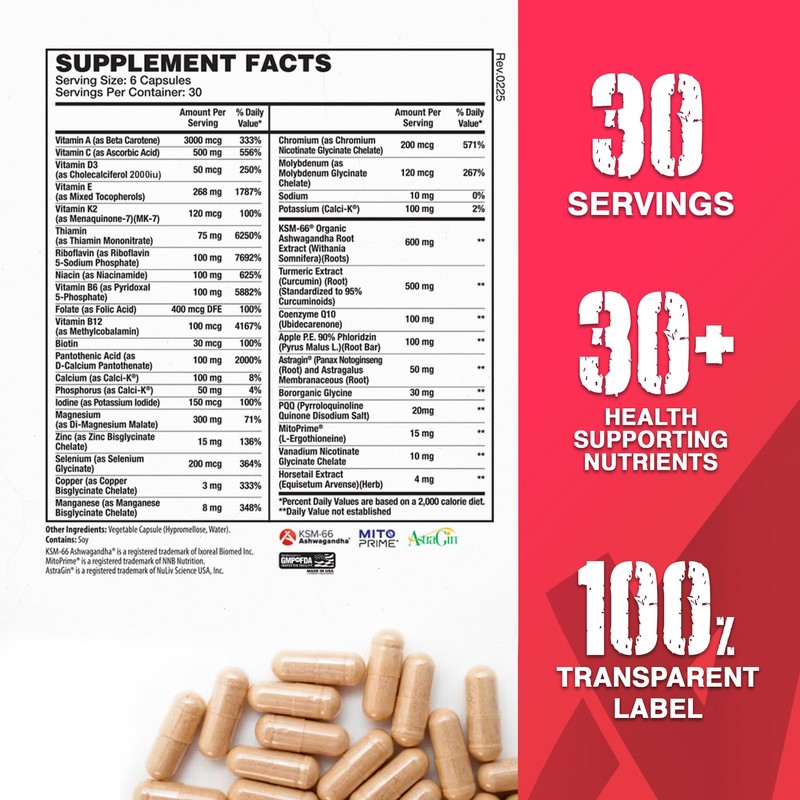 Apollon Multi - Premium Multivitamin & Mineral, 30 Servings