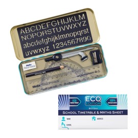 Helix Oxford Cyber Eco Maths Set - Light Blue