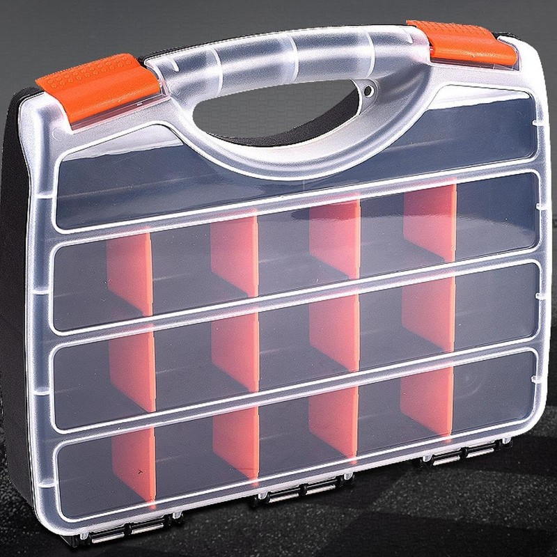 Generic Tool Organizer Box Hardware Storage Container with Removable Dividers