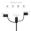 BoxWave Cable Compatible with Razer Edge 5G - AllCharge 3-in-1