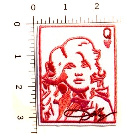 Unbranded Dolly Queen Hearts Embroidered Patch Iron-On Sew-On US ship Country Parton