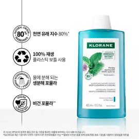 Aqua Mint 아쿠아민트 딥클렌징 쿨링 샴푸 400ml 2개 Aqua Mint Deep Cleansing Cooling Shampoo 400ml 2pcs