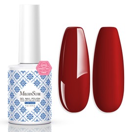 MelodySusie MelodySusie Fleurwee Plant Based Gel Nail Polish, Hema Free Maple Red Nail Polish, Soak Off UV LED Gel Polish Gift for Women 21 Non Toxic Long Lasting Nail Art Manicure Salon DIY at Home B1801