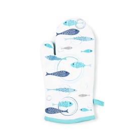 Excelsa North Sea Oven Glove, One Size, 100% Cotton Lining, Polyester Filling